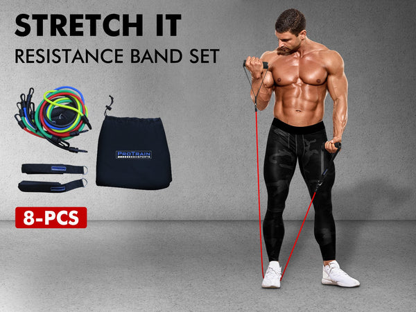 Resistance Bands Set 8 Pcs