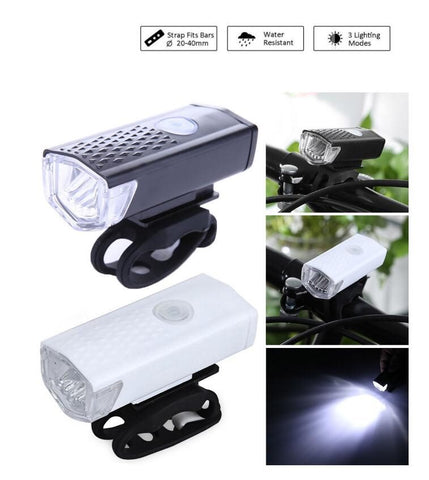 Bicycle LED Front Lamp USB Rechargeable Head Light