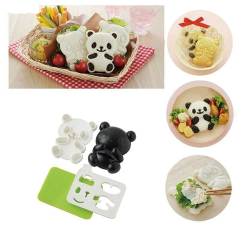 Creative Panda Rice Mold 4pcs Sushi Maker Seaweed Cutter