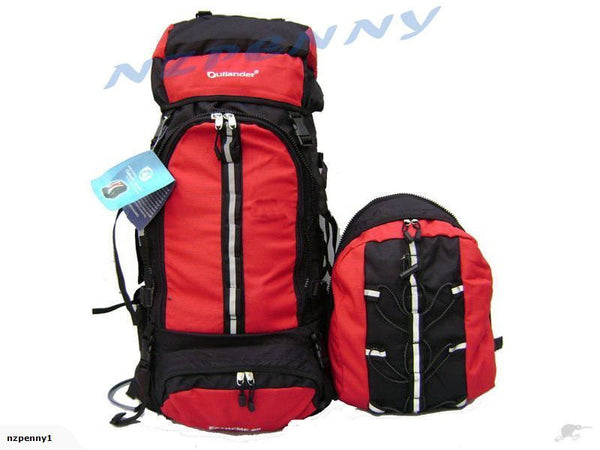 Red Tramping Pack Back Pack Bag 80L