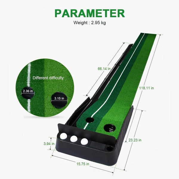 Golf Putting Trainer Mat 3 Meters