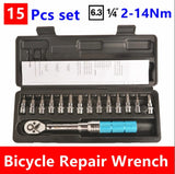 Torque Wrench 1/4" 2-14Nm Bicycle Bicycle Repair Tools Kit