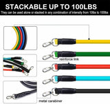 11pcs Resistance Bands Set