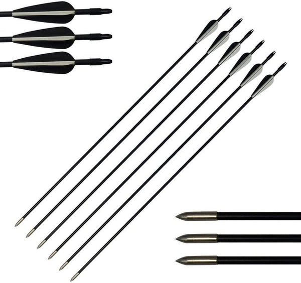 Fiberglass Arrows 6pcs