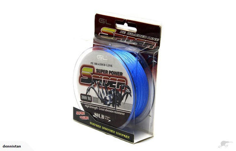 300M 100LB Blue High Strength Braided Line