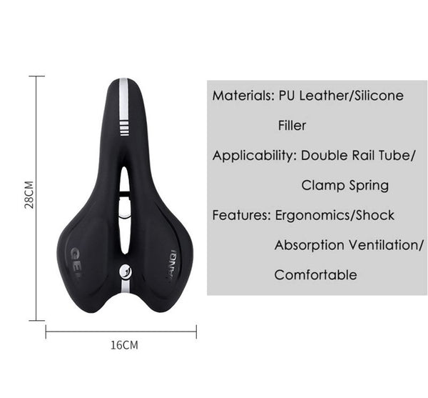 Bike Seat Bicycle Gel Saddle Seats