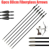 Fiberglass Arrows 6pcs