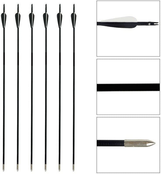 Fiberglass Arrows 6pcs