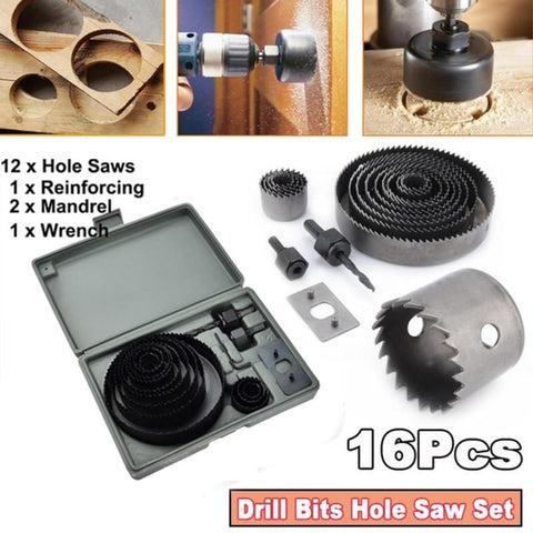 16pcs Hole Saw Kit