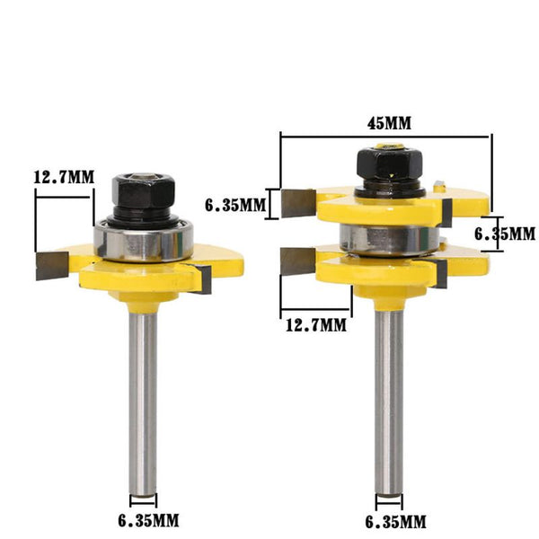 Tongue & Groove Router Bit 1/4“ Shank