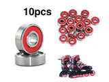 10PCS Sealed Skateboard Roller Skate Bearings Abec 9 Precision