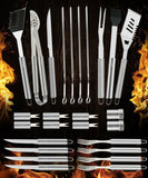 Bbq Grill Tools Set 26 Accessories Barbecue Stainless Steel