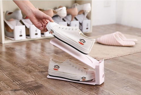 Adjustable Double Storage Shoes Rack