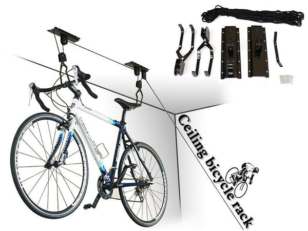 Ceiling Mount Bike Storage Pulley System