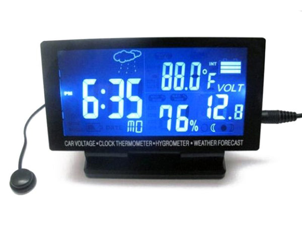 Car Clock Thermometer + Car Charger