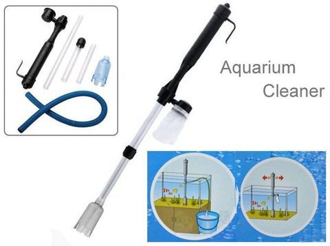 Fish Tank Cleaner - Aquarium Vacuum Pump Filter