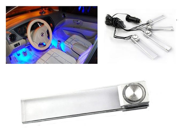 LED Car Interior Lighting Kit - Blue Light