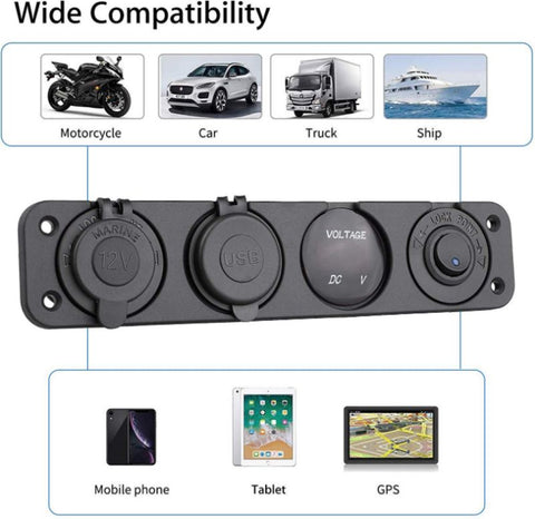 USB Power Socket Car Charger Splitter