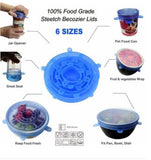 Food Storage Silicone Lids Cover 6pcs Set