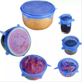 Food Storage Silicone Lids Cover 6pcs Set