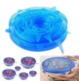 Food Storage Silicone Lids Cover 6pcs Set