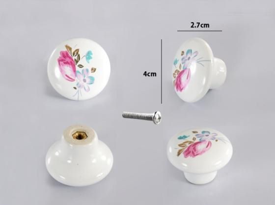 Ceramic Knob with Nut 40mm