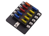 12V 10 Way Blade Fuse Box w