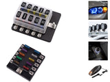 12V 10 Way Blade Fuse Box w