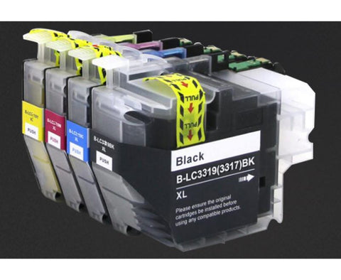 4 PACK LC3319 XLBK C M Y Compatible Ink Cartridge for Brother Printer