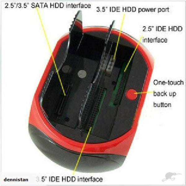 HDD Docking Station +Card Reader 2.5/3.5" IDE/SATA