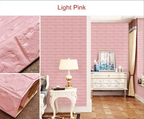 Brick Wallpaper Wall STICKERS 77*70cm 3D