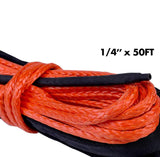 Winch Rope Red 6mm x 15m