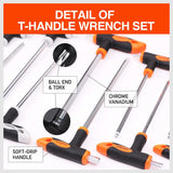 16pcs T-Handle Hex Key