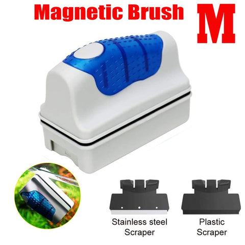 Aquarium Fish Tank Brush Magnetic Glass Cleaner M