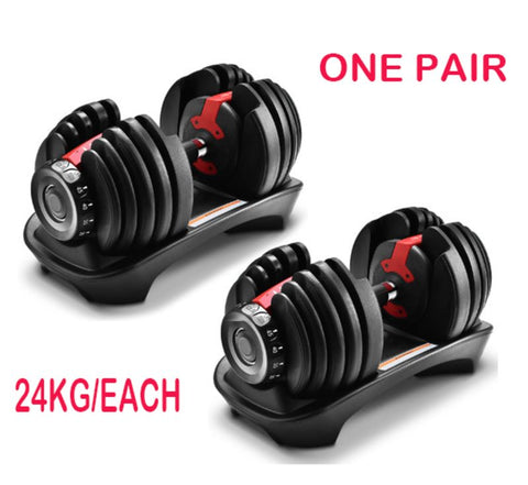 Weight Adjustable Dumbbell 24KG X2