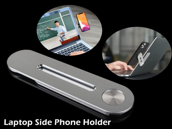 Laptop Side Mount Phone Holder Stand