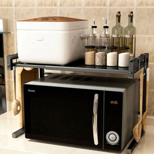 Expandable Microwave Oven Rack Storage Stand