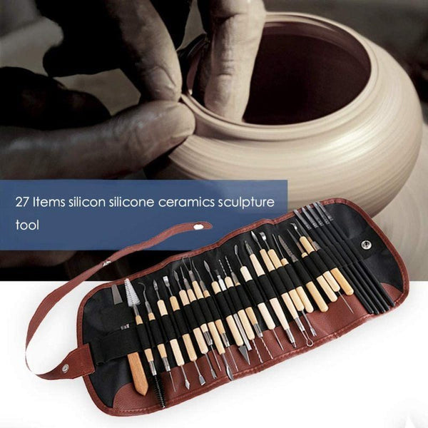 27pcs Pottery Ceramic Clay Modelling Tool Set