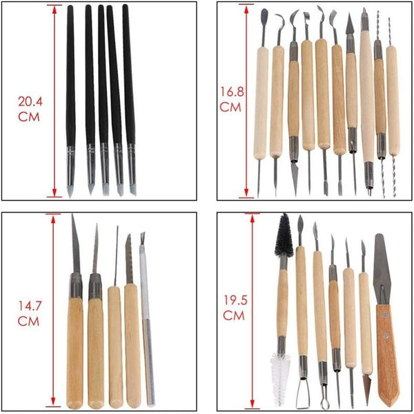 27pcs Pottery Ceramic Clay Modelling Tool Set