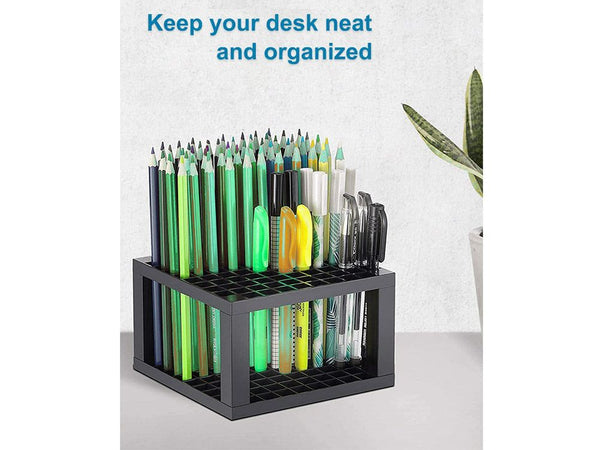 Pencil & Brush Holder Desk Stand Organizer Holder 96-Hole