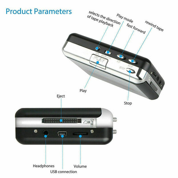 USB Cassette Player Tape to MP3 Converte