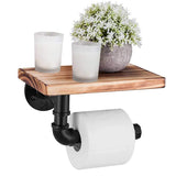 Wooden Phone Shelf Toilet Paper Roll Holder