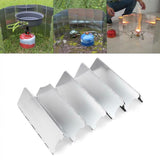 10pcs Fold Screen Camping Cookiing BBQ Gas Stove Wind Shield