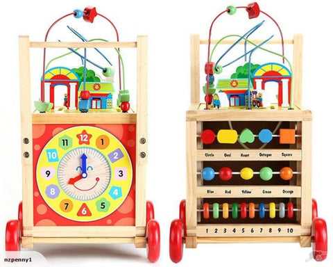 Wooden Activity Walker Activity Cube