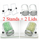 Seeds Vegetable Sprouting Stands & Lids Set