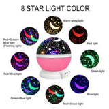 Starry Night Light Sky Projector Star Lamps Rotating Cosmos