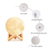 3D Moon Night Light 10cm