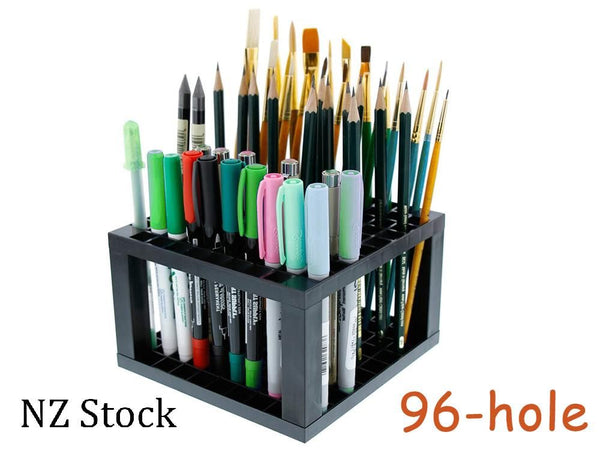 Pencil & Brush Holder Desk Stand Organizer Holder 96-Hole