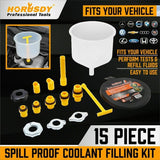 Spill Proof Car Radiator Coolant Filling Funnel Kit