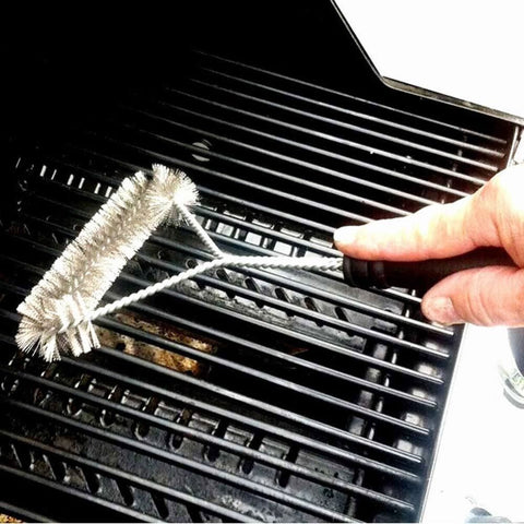 BBQ Grill Brush 12" Stainless Steel Barbecue Cleaning Tool